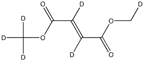 富马酸二甲酯D6 结构式