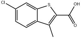 6-氯-3-甲基苯并噻吩-2-甲酸 结构式