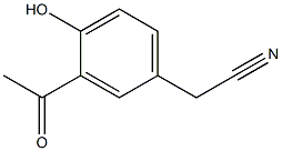 4-hydroxy-3-acetylphenylacetonitrile 结构式