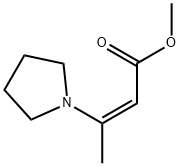 (Z)-methyl 3-(pyrrolidin-1-yl)but-2-enoate 结构式