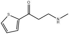 3-(METHYLAMINO)-1-THIOPHEN-2-YLPROPAN-1-ONE 结构式