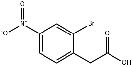 2-(2-溴-4-硝基苯基)乙酸 结构式