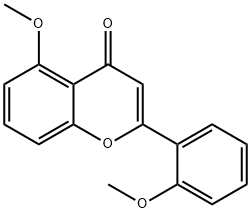 5-甲氧基-2-(2-甲氧基苯基)-4H-色烯-4-酮 结构式