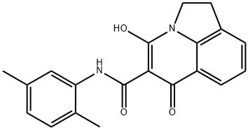 N-(2,5-dimethylphenyl)-4-hydroxy-6-oxo-2,6-dihydro-1H-pyrrolo[3,2,1-ij]quinoline-5-carboxamide 结构式