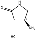 (S)-4-氨基吡咯烷-2-酮盐酸盐 结构式