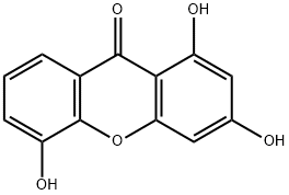 1,3,5-三羟基咕吨酮 结构式
