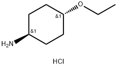 TRANS-4-乙氧基环己胺盐酸盐 结构式