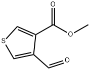 4-甲酰基噻吩-3-羧酸甲酯 结构式