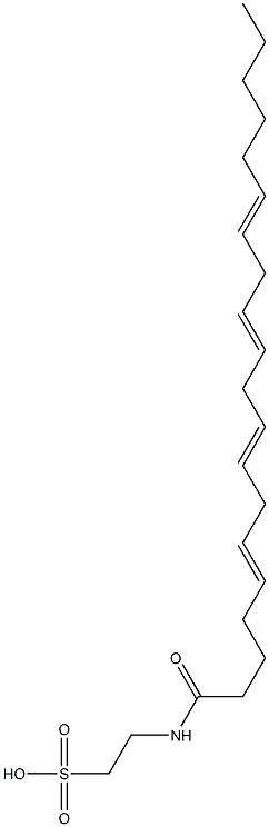 N-(5,8,11,14-Eicosatetraenoyl)taurine 结构式