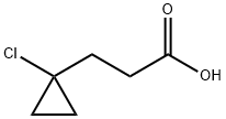 1-chloroCyclopropanepropanoic acid 结构式