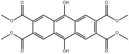 tetramethyl 9,10-dihydroxyanthracene-2,3,6,7-tetracarboxylate 结构式