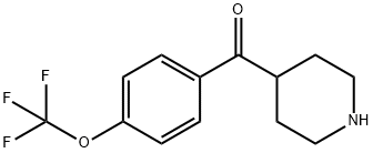 4-(4-三氟甲基苯甲酰基)-哌啶 结构式