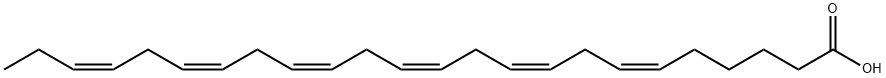 6(Z),9(Z),12(Z),15(Z),18(Z),21(Z)-二十四碳六烯酸 结构式