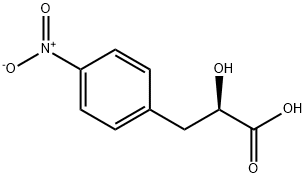 (2R)-2-羟基-3-(4-硝基苯基)丙酸 结构式