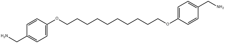 1,10-双[对(氨甲基)苯氧基]癸烷 结构式