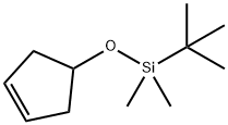 叔丁基(环戊-3-烯-1-基氧基)二甲基硅烷 结构式