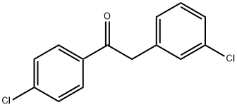 2-(3-氯苯基)-1-(4-氯苯基)乙-1-酮 结构式