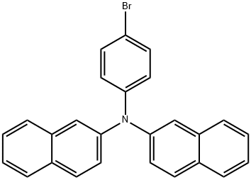 N-(4-溴苯基)-N-(2-萘基)萘-2-胺 结构式