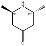 REL-(2R,6R)-2,6-二甲基哌啶-4-酮 结构式