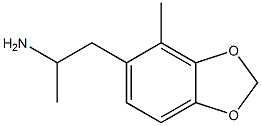 1-(4-Methyl-1,3-benzodioxole-5-yl)propane-2-amine 结构式