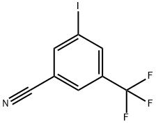 3-碘-5-(三氟甲基)苯甲腈 结构式