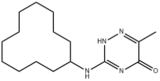 3-(cyclododecylamino)-6-methyl-1,2,4-triazin-5(4H)-one 结构式