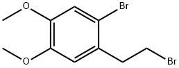 1-bromo-2-(2-bromoethyl)-4,5-dimethoxy-benzene
 结构式