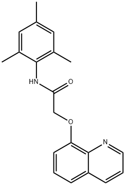 2-(quinolin-8-yloxy)-N-(2,4,6-trimethylphenyl)acetamide 结构式