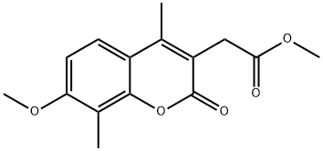 methyl 2-(7-methoxy-4,8-dimethyl-2-oxo-2H-chromen-3-yl)acetate 结构式