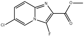 6-氯-3-氟咪唑并[1,2-A]吡啶-2-羧酸甲酯 结构式