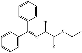 ethyl 2-(diphenylmethyleneamino)propanoate 结构式
