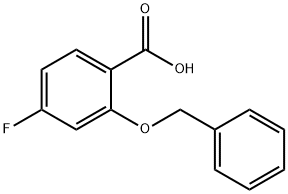 2-(BENZYLOXY)-4-FLUOROBENZOIC ACID 结构式