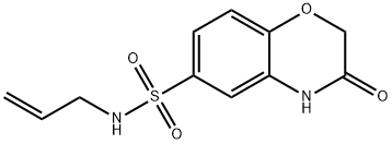 3-oxo-N-(prop-2-en-1-yl)-3,4-dihydro-2H-1,4-benzoxazine-6-sulfonamide 结构式