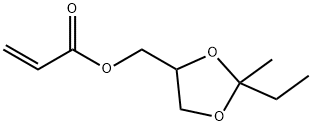(2-ISOBUTYL-2-METHYL-1,3-DIOXOLAN-4-YL)METHYL ACRYLATE 结构式