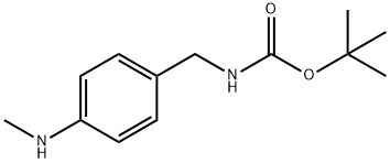 tert-butyl 4-(methylamino)benzylcarbamate 结构式