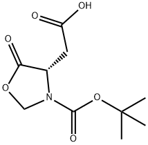 N-Boc-5-oxazolidinone-L-aspartic acid 结构式