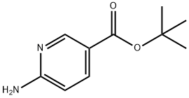 6-氨基吡啶-3-羧酸叔丁酯 结构式