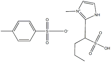 1-丁基磺酸-3- 甲基咪唑对甲苯磺酸盐 结构式