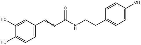 N-2-(4'-羟基苯基)乙基咖啡酰胺 结构式