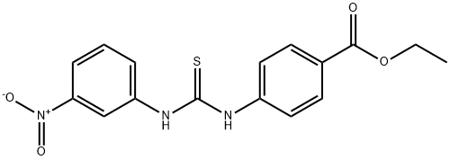 ethyl 4-(3-(3-nitrophenyl)thioureido)benzoate 结构式