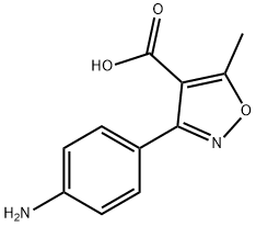 3-(4-aminophenyl)-5-methyl-4-Isoxazolecarboxylic acid 结构式