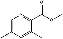 3,5-二甲基吡啶-2-甲酸甲酯 结构式