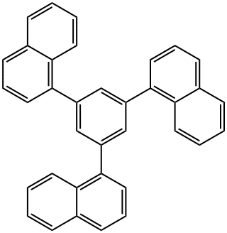 1,3,5-三(1-萘基)苯 结构式