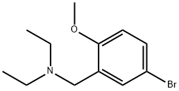 (5-溴-2-甲氧基苯基)甲基]二乙胺 结构式