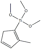 Trimethoxy(methylcyclopentadienyl)titanium, 98% 结构式