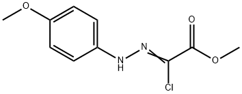 (Z)-2-氯-2-(2-(4-甲氧基苯基)亚肼基)乙酸甲酯 结构式