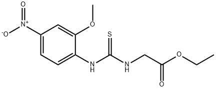 ethyl 2-(3-(2-methoxy-4-nitrophenyl)thioureido)acetate 结构式