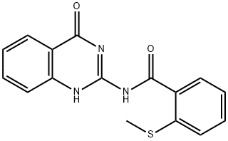 N-(4-hydroxyquinazolin-2-yl)-2-(methylsulfanyl)benzamide 结构式