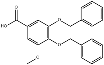 3,4-Bis(benzyloxy)-5-methoxybenzoic acid 结构式