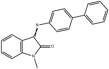 (Z)-3-([1,1'-biphenyl]-4-ylimino)-1-methylindolin-2-one 结构式